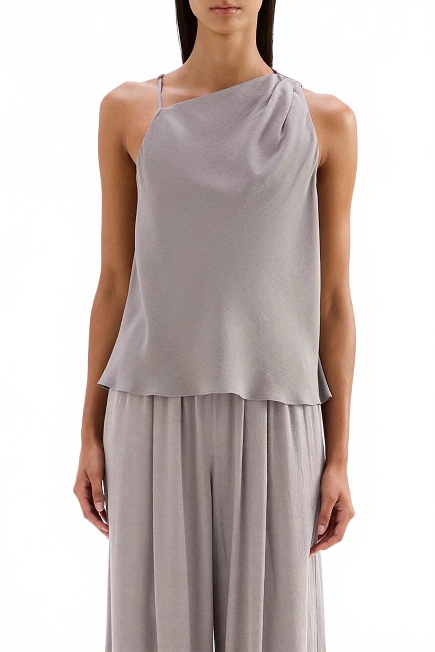 NEW NUDE LUCY anthea one shoulder top in moonstone